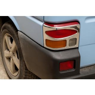 Takavalojen kromikehykset (2 kpl, ruostumaton teräs) Volkswagen T4 Transporter 1990–2003 kuva 1