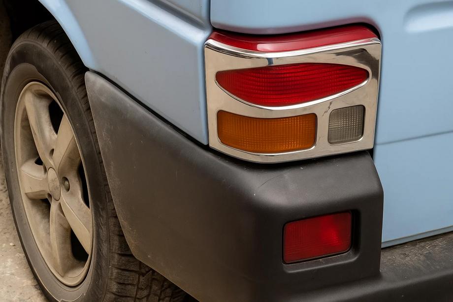 Volkswagen T4 Transporter 1990–2003 Takavalojen kromikehykset (2 kpl, ruostumaton teräs) OmsaLIne - italialaista ruostumatonta terasta Image