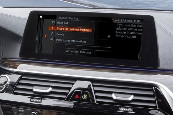 BMW-autot saavat Skype for Business -ohjelmistopaketin Kuva 1