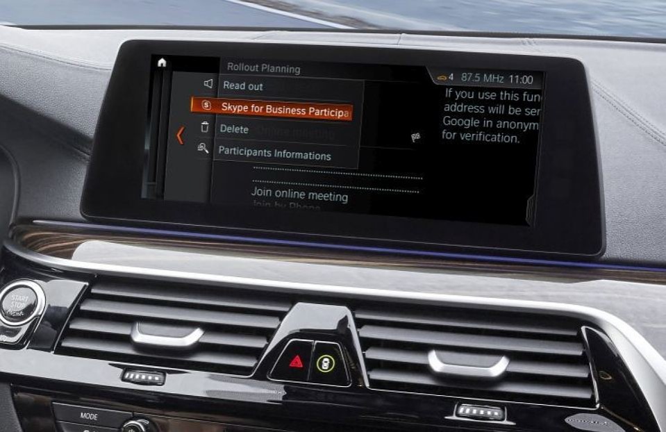 BMW-autot saavat Skype for Business -ohjelmistopaketin