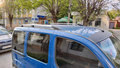 Fiat Doblo I 2005–2010 Kromatut kattokaiteet Maxi-alusta, muovijalat kuva 3