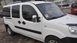 Fiat Doblo I 2005–2010 Kromatut kattokaiteet Maxi-alusta, muovijalat kuva 19