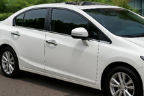 Honda Civic Sedan IX 2011–2016 Ulkopuoliset ikkunalistat OmsaLine (6 kpl, ruostumaton teräs) kuva 1