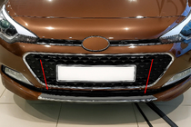Hyundai I-20 2014–2020 Säleikön kromikehys 2014-2018 (2 kpl, ruostumaton teräs) kuva 3