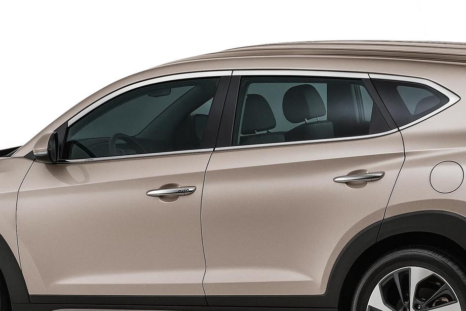 Hyundai Tucson TL 2016–2021 Ikkunan ylälistat (10 kpl, ruostumaton teräs) Image