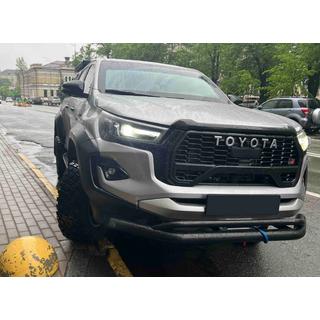 Vegas etupuskurisuoja, kaksiputkinen (2015-2020, musta, 76 mm) Toyota Hilux 2015– kuva 1