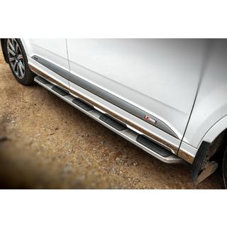 OEM V1 sivuastinlaudat (2 kpl, alumiini) Audi Q7 2015–2026 kuva 1