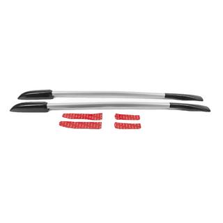Alkuperäiset harmaat kattokaiteet (alumiini, kiinnitys kaksipuolisella teipillä) Nissan Qashqai 2007–2010 kuva 1
