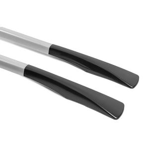 Alkuperäiset harmaat kattokaiteet (alumiini, kiinnitys kaksipuolisella teipillä) Nissan Qashqai 2007–2010 kuva 4