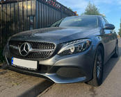 Mercedes C-class W205 2014–2021 Etusäleikkö Diamond Silver (Avantgarde/AMG-Line/C43 AMG) 2018+, kameralla kuva 3
