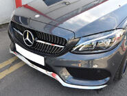 Mercedes C-class W205 2014–2021 Etusäleikkö Diamond Silver (Avantgarde/AMG-Line/C43 AMG) 2018+, kameralla kuva 16
