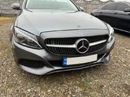 Mercedes C-class W205 2014–2021 Etusäleikkö Diamond Silver (Avantgarde/AMG-Line/C43 AMG) 2018+, kameralla kuva 2