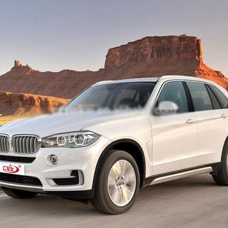 Integroidut OEM-kattokaiteet, kromi (alumiini, liima-asennus) BMW X5 F15 2013–2018 kuva 1