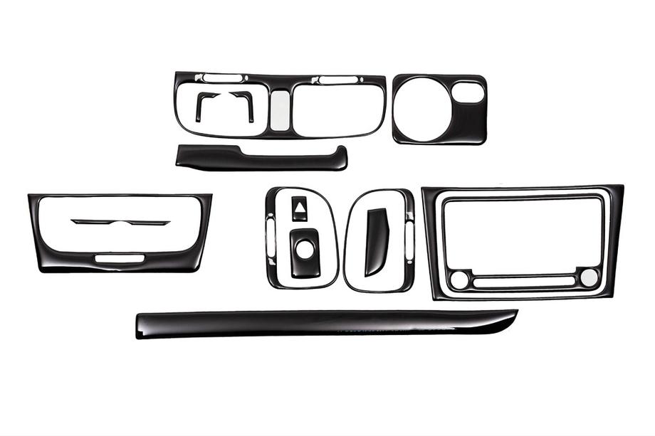 Volkswagen Golf 6 2008–2014 Kojelaudan listat (pääosa) Titaani Image