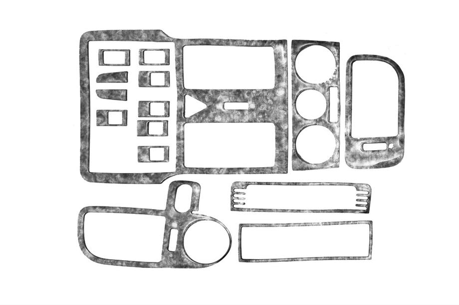 Volkswagen Polo 1994–2001 Kojelaudan peitepaneelit (1999-2001) Alumiini Image