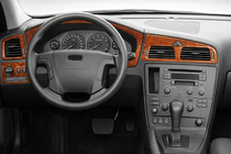 Volvo S60 2000–2009 Kojelaudan peitelistat (pääosat, 2005-2009) Puu kuva 1