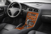 Volvo S60 2000–2009 Kojelaudan peitelistat (2000-2005) Puu kuva 1