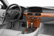 BMW 5-sarja E60/E61 2003–2010 Kojelaudan koristelistat Meric Puukuosi kuva 1