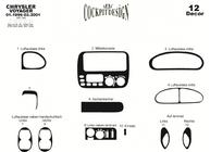 Chrysler Voyager 1996–2001 Kojelaudan suojapaneelit (Meric) Alumiini kuva 4