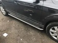 Audi Q7 2005–2015 Maydos V2 sivuportaat (2 kpl, alumiini ↗ ruostumaton teräs) kuva 2