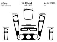 Kia Ceed 2007–2012 Kojelaudan suojapaneelit (Meric) Alumiini kuva 5