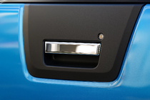 Nissan Navara 2006–2015 Takalukun kahvan suojus (ruostumaton teräs) kuva 1