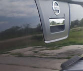 Nissan Navara 2006–2015 Takalukun kahvan suojus (ruostumaton teräs) kuva 2