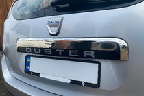 Renault Duster 2008–2017 Rekisterikilven ylälista (ruostumaton teräs) kuva 1