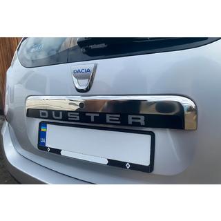 Rekisterikilven ylälista (ruostumaton teräs) Renault Duster 2008–2017 kuva 1