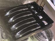 Ford Transit 2014– Ovenkahvojen suojakuoret mustalla raidalla (4 kpl, ABS-muovi) kuva 7