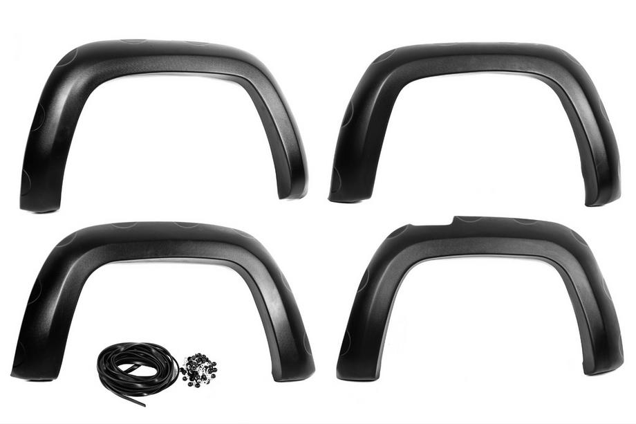 Volkswagen Amarok 2010–2022 EuroCap lokasuojan levikkeet (ABS, mustat) Image