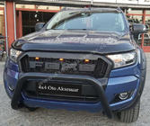 Ford Ranger 2011–2022 Etusäleikkö LED-valoilla V2 Musta kuva 5