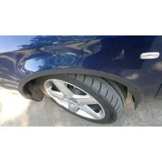 Lokasuojan kaarilevikkeet (4 kpl, mustat) Audi A6 C5 1997–2001 kuva 3