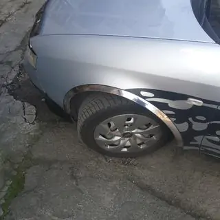 Pyöränkaaren kromilistat (4 kpl, ruostumaton teräs) Audi A6 C5 1997–2001 kuva 1