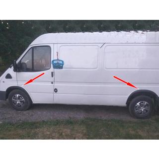 Lokasuojan kaarilevikkeet (4 kpl, mustat) Ford Transit 1991–2000 kuva 1