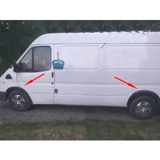 Lokasuojan kaarilevikkeet (4 kpl, mustat)
