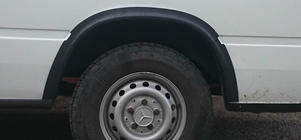 Mercedes Sprinter W901/902/903/904/905 1995–2006 Pyöränkaarilistat (6 kpl, mustat) kuva 3
