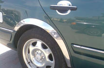 Mercedes E-sarja W210 1995–2002 Pyöränkaaren kromilistat (4 kpl, ruostumaton teräs) kuva 3