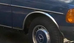 Mercedes W123 1975–1986 Pyöränkaaren kromilistat (4 kpl, ruostumaton teräs) kuva 4