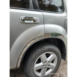 Pyöränkaaren kromilistat (4 kpl, ruostumaton teräs) Nissan X-trail T30 2002–2007 kuva 2