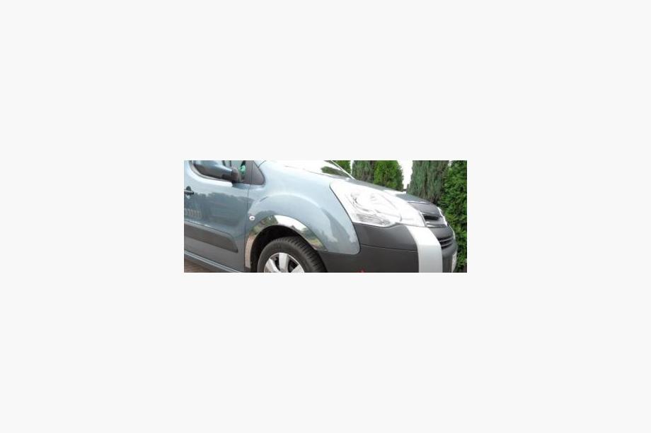 Peugeot Partner Tepee 2008–2018 Pyöränkaaren kromilistat (4 kpl, ruostumaton teräs) XTR, 2 sivuovea, ruostumaton teräs Kuva 9