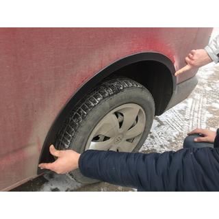Pyöränkaarilistat (6 kpl, mustat) kuva 3