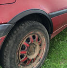Volkswagen Golf 3 1991–2001 Lokasuojan kaarilevikkeet (4 kpl, mustat) ABS-muovi kuva 2