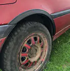 Volkswagen Golf 3 1991–2001 Lokasuojan kaarilevikkeet (4 kpl, mustat) kuva 2