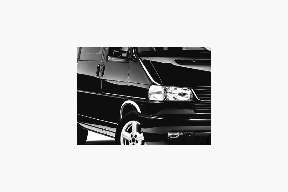 Volkswagen T4 Caravelle/Multivan 1990–2003 Pyöränkaaren kromilistat (4 kpl, ruostumaton teräs) Kuva 3