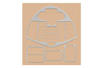 Kia Carens 1999–2012 Kojelaudan listat (2002-2006) Alumiini kuva 2