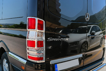 Mercedes Sprinter W906 2006–2018 Takavalojen kromilistat (2 kpl, ruostumaton teräs) kuva 2