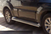 Mitsubishi Pajero Wagon III 1999–2006 Sivuputket alkuperäisiin kiinnityksiin (2 kpl, ruostumaton teräs) kuva 2