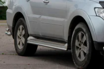 Mitsubishi Pajero Wagon III 1999–2006 Sivuputket alkuperäisiin kiinnityksiin (2 kpl, ruostumaton teräs) kuva 4