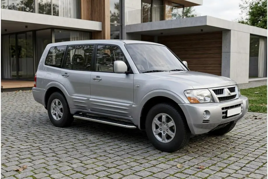 Mitsubishi Pajero Wagon III 1999–2006 Maydos V1 sivuastinlaudat (2 kpl, alumiini / ruostumaton teräs) Image
